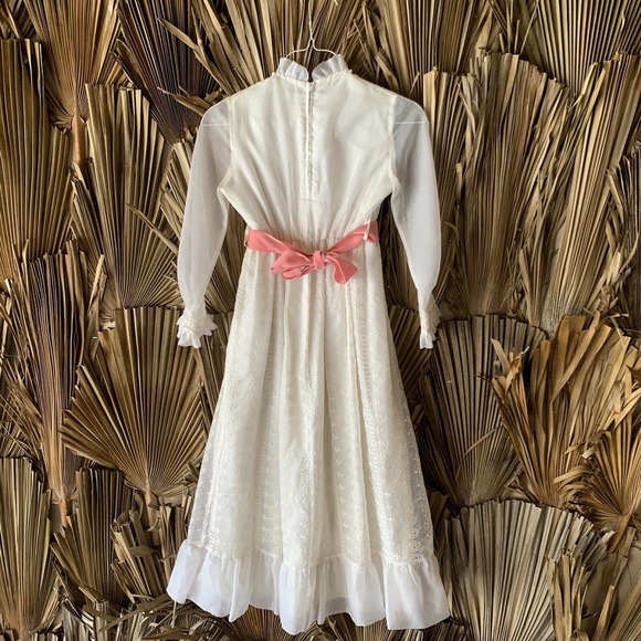 Vintage 70s Girls Dress Prairie Dress Cottagecore - Picture 6 of 6